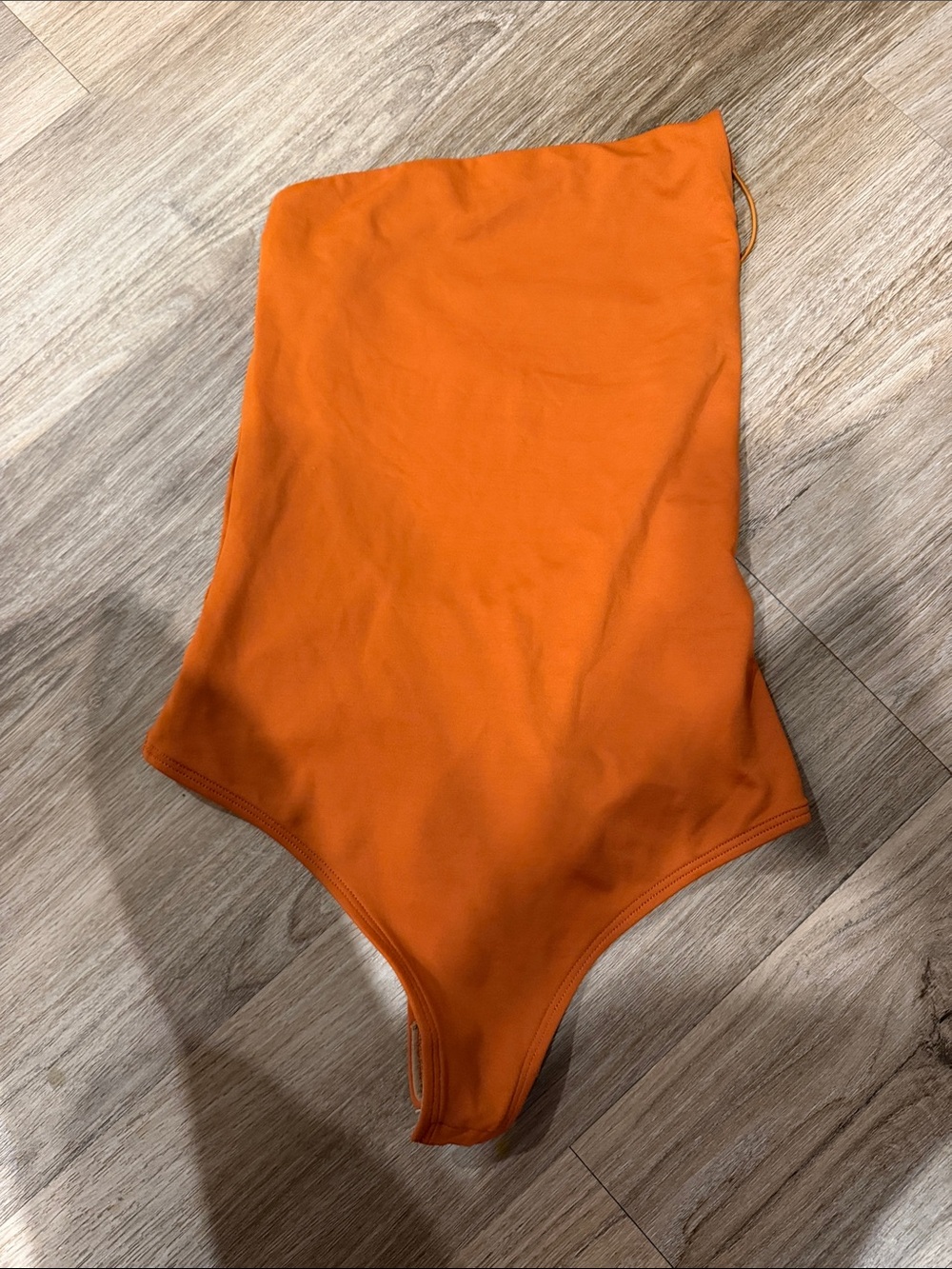 ALIX NYC Orange Strapless Bodysuit